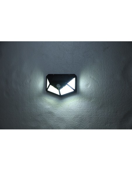 Lampa solarna ścienna kinkiet z czujnikiem ruchu 100 LED Meven 5905842532243 4