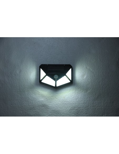 Lampa solarna ścienna kinkiet z czujnikiem ruchu 100 LED Meven 5905842532243 5