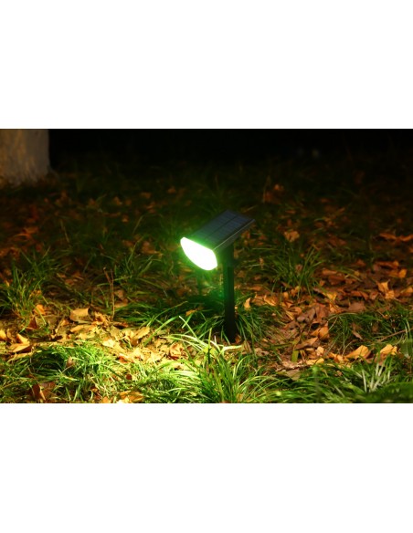 Lampa solarna, reflektor wielokolorowy z czujnikiem zmierzchu 38 LED RGB Meven 2 szt. 5905842532250 6