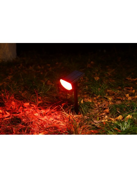 Lampa solarna, reflektor wielokolorowy z czujnikiem zmierzchu 38 LED RGB Meven 2 szt. 5905842532250 7