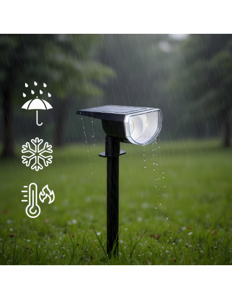 Lampa solarna, reflektor wielokolorowy z czujnikiem zmierzchu 38 LED RGB Meven 2 szt. 5905842532250 13