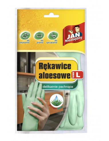 Uniwersalne rękawice do sprzątania aloesowe Jan Niezbędny rozmiar L 5900536256580 3