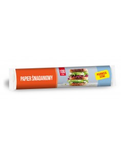 Papier śniadaniowy w rolce 23 cm x 30 cm Pierwsza Cena 100 szt. 5903936042135 2