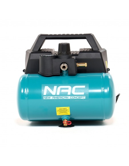 Kompresor bezolejowy ręczny 6 litrów, 1100W, 1,5HP NAC MA-OF-H-06L-1.5 5905842515635