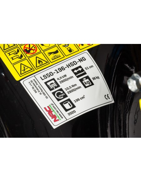 Kosiarka spalinowa z napędem 196 cm3 z funkcją mulczowania NAC LS50-196-HSD-NG 5902490742246 13