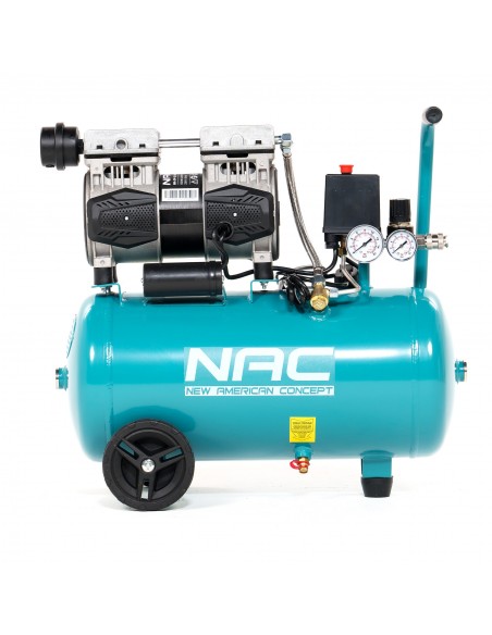 Cichy Kompresor bezolejowy 24 litry, 600W, 0,8HP MA-OF-SL-24L-0.8-2P 5905842515673