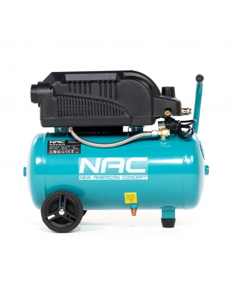 Kompresor bezolejowy z wyciszonym silnikiem 24 litry, 600W, 0,8HP MA-OF-SL-24L-0.8 5905842515642 2