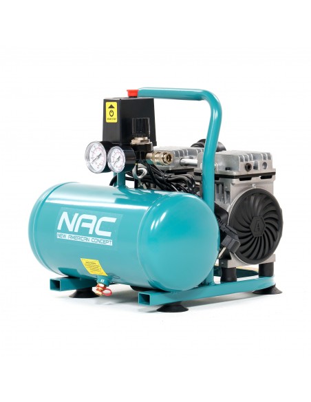 Kompresor bezolejowy ręczny 6 litrów, 600W, 0,8HP MA-OF-SLH-06L-0.8 5905842515659 5