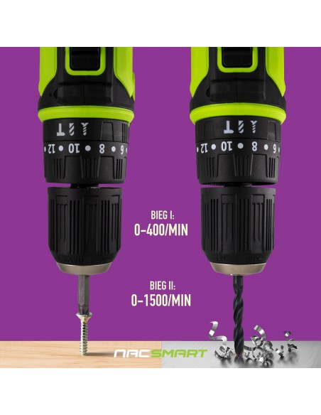 Zestaw NAC SMART: Robot koszący 22 cm + Wiertarko-wkrętarka akumulatorowa z udarem - Roboty koszące Zestaw NAC SMART: Robot koszący 22 cm + Wiertarko-wkrętarka akumulatorowa z udarem 5905842525719 5