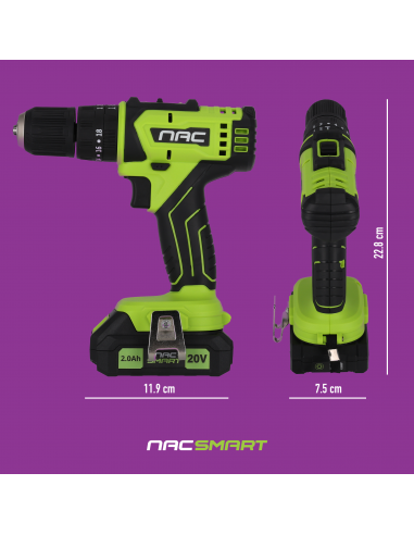 Zestaw NAC SMART: Robot koszący 22 cm + Wiertarko-wkrętarka akumulatorowa z udarem - Roboty koszące Zestaw NAC SMART: Robot koszący 22 cm + Wiertarko-wkrętarka akumulatorowa z udarem 5905842525719 8
