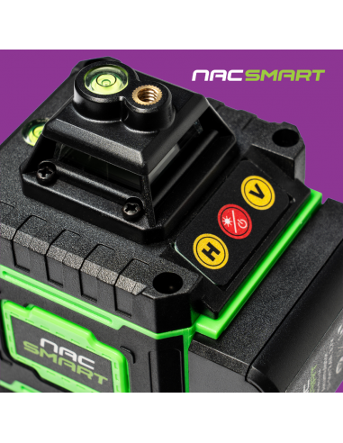 Laser krzyżowy, poziomica laserowa 4D 16 linii z akcesoriami NAC SMART 5905842528192 5