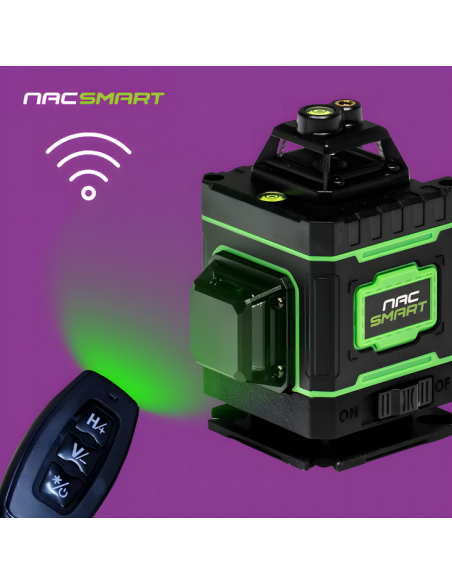 Laser krzyżowy, poziomica laserowa 4D 16 linii z akcesoriami NAC SMART 5905842528192 11