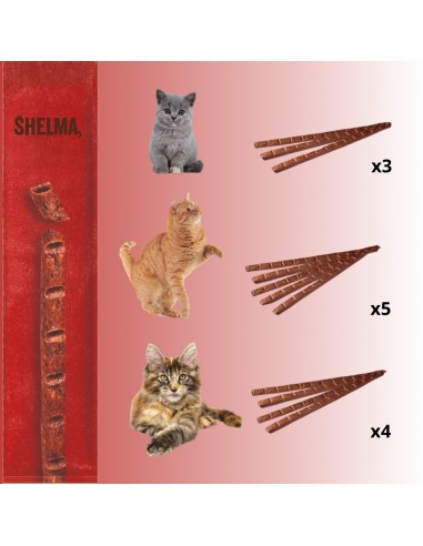 Mięsna przekąska dla kota Meaty Sticks z wołowiną i imbirem Shelma 15 g 8595606407251 5
