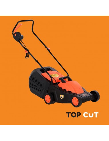 Lekka kosiarka elektryczna z koszem 30L TOP CUT TC-KE1200-32 1200W 32cm 5905842513419 6