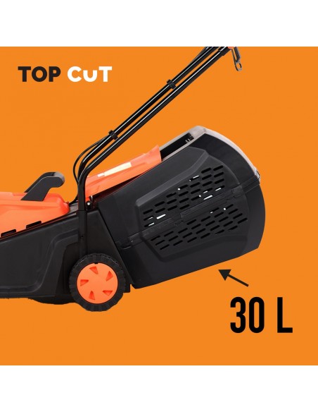 Lekka kosiarka elektryczna z koszem 30L TOP CUT TC-KE1200-32 1200W 32cm 5905842513419 7