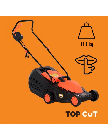 Lekka kosiarka elektryczna z koszem 30L TOP CUT TC-KE1200-32 1200W 32cm 5905842513419 9