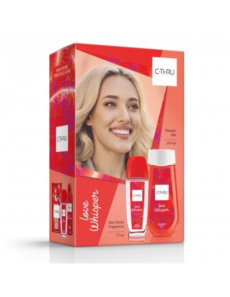 Zestaw kosmetyków do ciała C-Thru Love Whisper, Dezodorant zapachowy + Żel pod prysznic 5900536354699