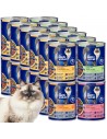 Zestaw mokra karma dla dorosłych kotów MIX SMAKÓW w sosie OptiVital 24x 415 g