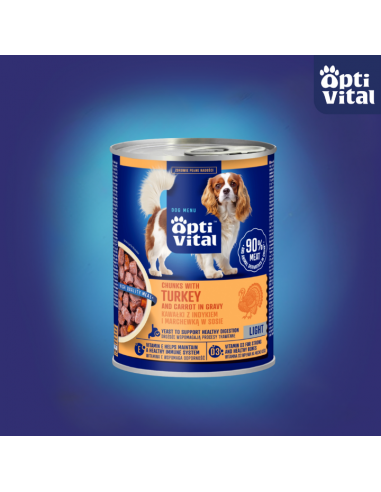 Zestaw mokra karma dla psa MIX SMAKÓW w sosie OptiVital 24x 415 g 5907467782485 5