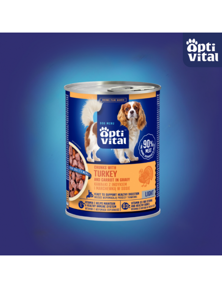 Zestaw mokra karma dla psa MIX SMAKÓW w sosie OptiVital 24x 415 g 5907467782485 5