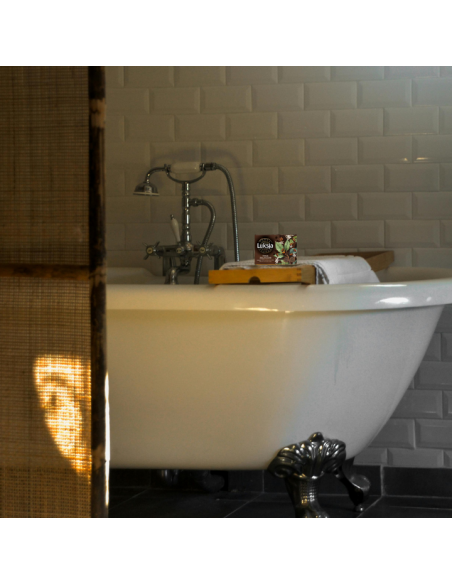 Kawowe mydło w kostce do rąk i ciała Luksja Aroma Senses Mind Balancing 90 g 5900536360119 5