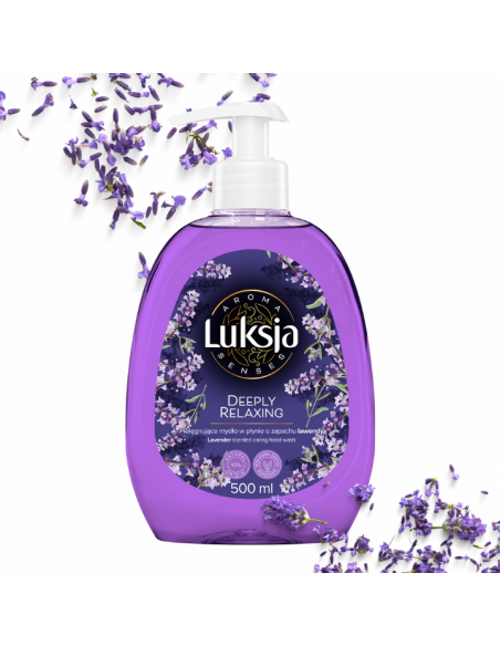 Pielęgnujące mydło w płynie o zapachu lawendy Luksja Aroma Senses Deeply Relaxing 500 ml 5900536360690