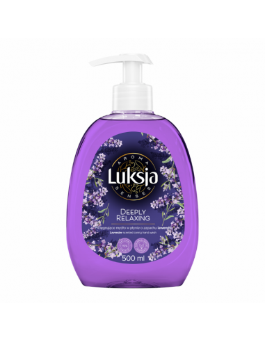 Pielęgnujące mydło w płynie o zapachu lawendy Luksja Aroma Senses Deeply Relaxing 500 ml 5900536360690 2
