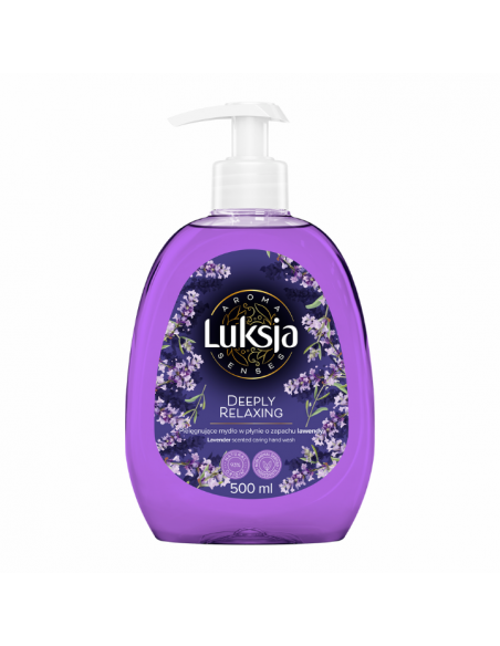 Pielęgnujące mydło w płynie o zapachu lawendy Luksja Aroma Senses Deeply Relaxing 500 ml 5900536360690 2
