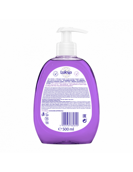Pielęgnujące mydło w płynie o zapachu lawendy Luksja Aroma Senses Deeply Relaxing 500 ml 5900536360690 7