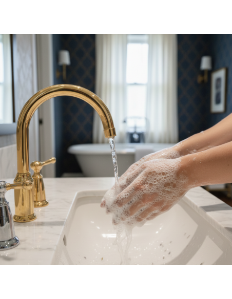 Pielęgnujące mydło w płynie o zapachu lawendy, zapas Luksja Aroma Senses Deeply Relaxing 900 ml 5900536360669 4