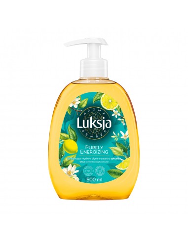 Pielęgnujące mydło w płynie o zapachu cytrusów Luksja Aroma Senses Purely Energizing 500 ml 5900536360706 4