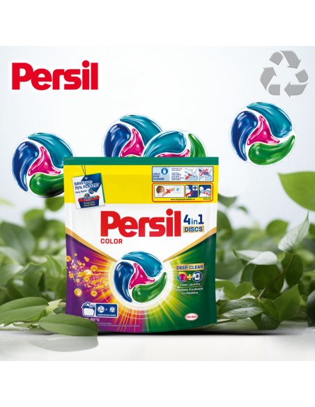 Kapsułki do prania kolorów Persil Deep Clean Discs 4w1 Color, 60 prań 9000101830880 5