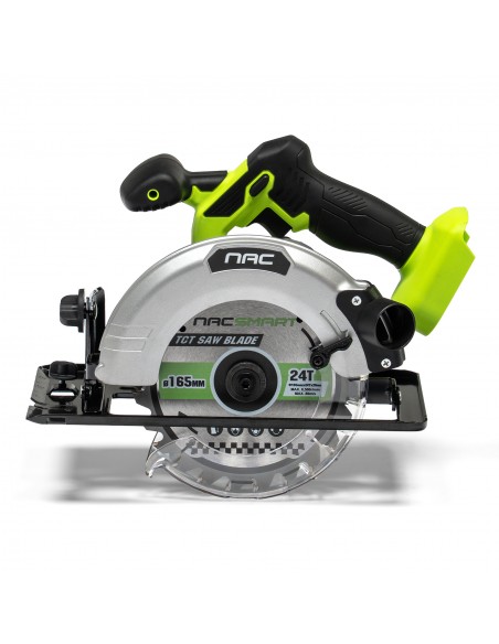 Akumulatorowa piła tarczowa ręczna 165 mm NAC SMART NS-CS-20V-B Body bez baterii 5905842532083 3