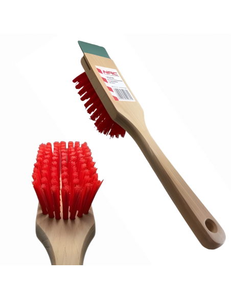 Nylonowa szczotka do czyszczenia kosiarki, kostki brukowej ze skrobakiem NAC 5905842520745