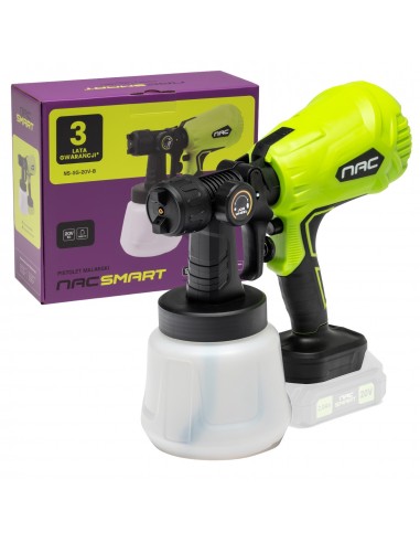 Akumulatorowy pistolet malarski 1L NAC SMART NS-SG-20V-B, Body bez baterii 5905842532144