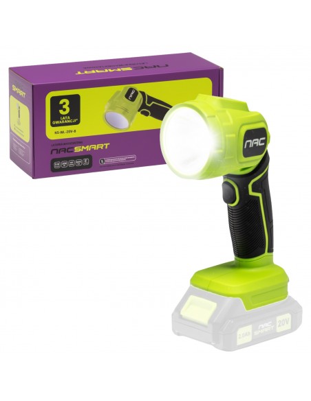 Akumulatorowa latarka warsztatowa NAC SMART NS-WL-20V-B, Body bez baterii 5905842532168