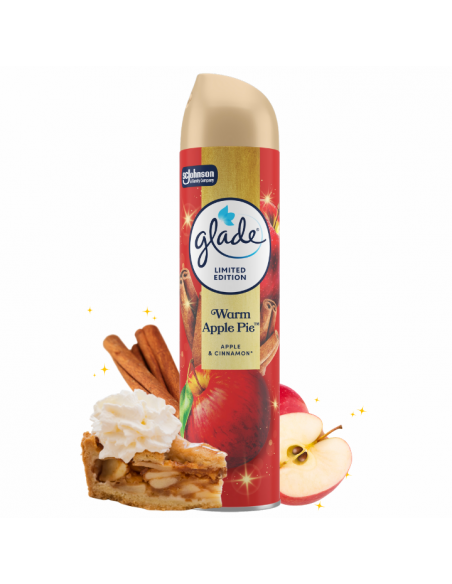 Jesienny oświeżacz powietrza w sprayu Glade Warm Apple Pie 300 ml 5000204416466