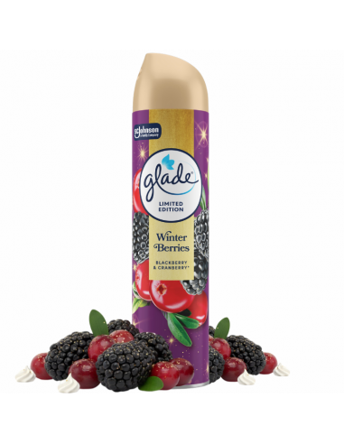 Świąteczny odświeżacz powietrza w sprayu Glade Winter Berries 300 ml 5000204416497