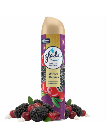 Świąteczny odświeżacz powietrza w sprayu Glade Winter Berries 300 ml 5000204416497