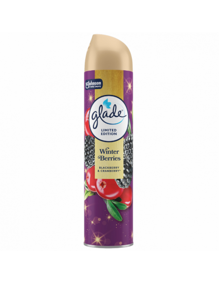 Świąteczny odświeżacz powietrza w sprayu Glade Winter Berries 300 ml 5000204416497 5