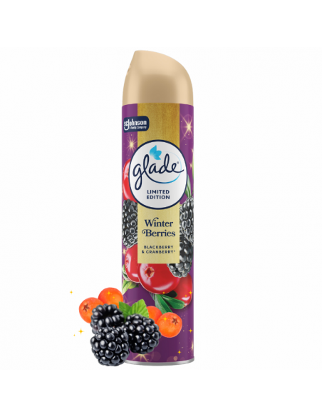 Świąteczny odświeżacz powietrza w sprayu Glade Winter Berries 300 ml 5000204416497 9