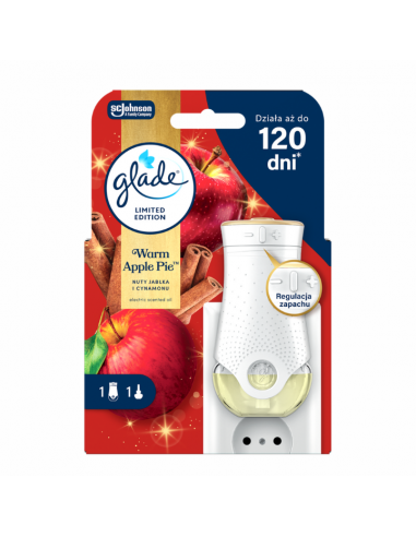 Elektryczny odświeżacz powietrza z jesiennym wkładem Glade Warm Apple Pie 20 ml 5000204415957 2