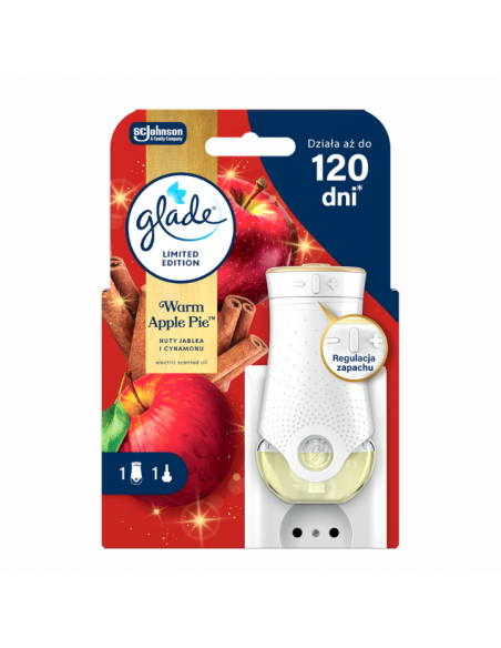 Elektryczny odświeżacz powietrza z jesiennym wkładem Glade Warm Apple Pie 20 ml - Odświeżacze elektryczne Elektryczny odświeżacz powietrza z jesiennym wkładem Glade Warm Apple Pie 20 ml 5000204415957 2