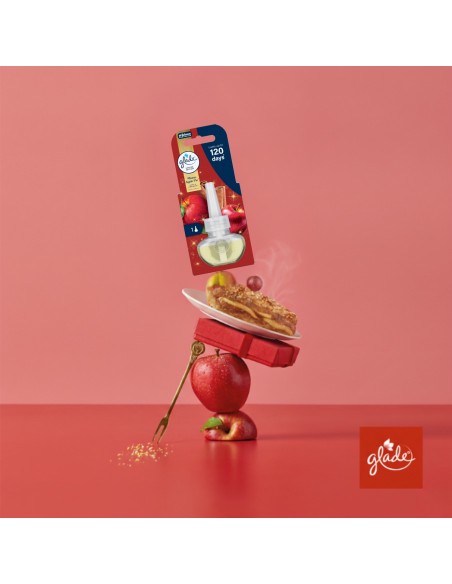 Jesienny wkład do elektrycznego odświeżacza powietrza Glade Warm Apple Pie 20 ml - Odświeżacze elektryczne Jesienny wkład do elektrycznego odświeżacza powietrza Glade Warm Apple Pie 20 ml 5000204416282 7