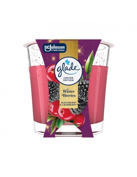 Zimowa świeca zapachowa Glade Winter Berries 112 g 5000204414875 2
