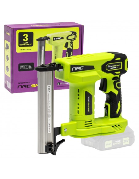 Gwoździarka akumulatorowa NAC SMART NS-NG-20V-B, Body bez baterii 5905842532137