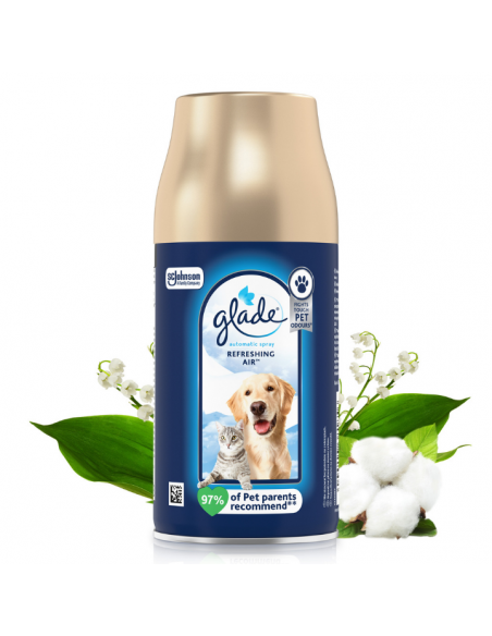 Wkład do odświeżacza powietrza niwelujący przykre zapachy Glade PETS Refreshing Air 269 ml 5000204381856