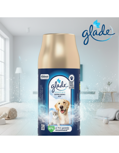 Wkład do odświeżacza powietrza niwelujący przykre zapachy Glade PETS Refreshing Air 269 ml 5000204381856 5