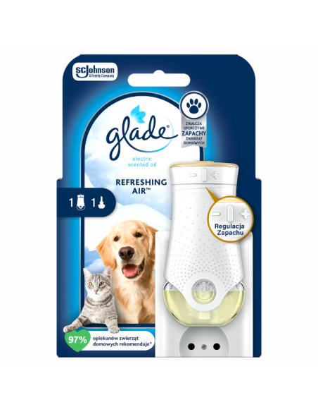 Elektryczny odświeżacz powietrza z wkładem niwelującym przykre zapachy Glade PETS Refreshing Air 5000204381405 2