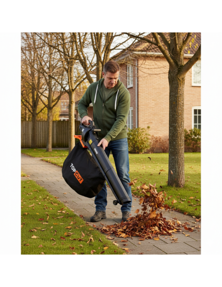 Elektryczna dmuchawa do liści, odkurzacz ogrodowy 3500W TOP CUT TC-DE3500-E2 5905842536838 11